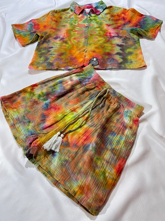Magically Delicious Button Up & Shorts Set -MD