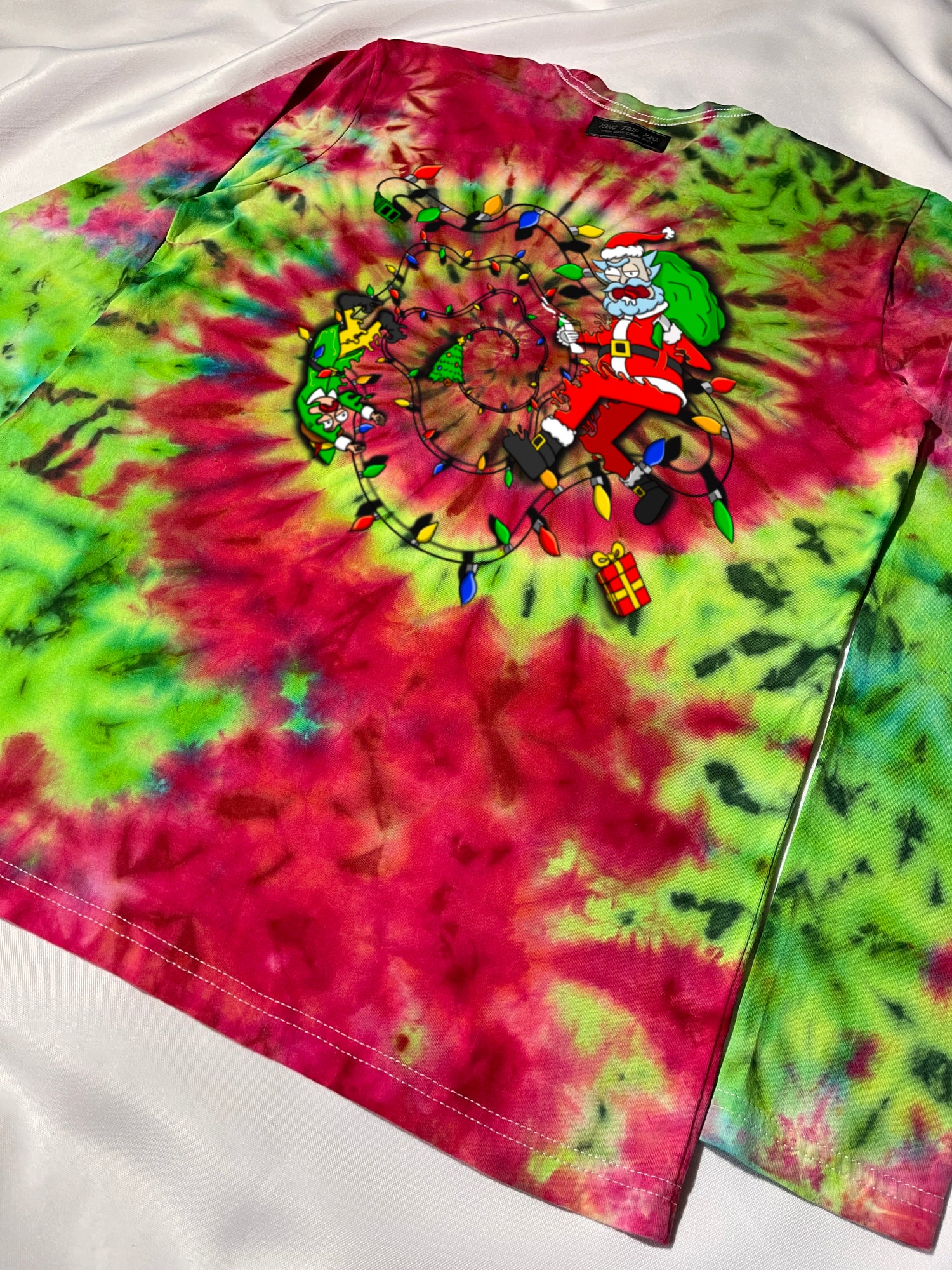 Ugly Christmas Ice Dye Long Sleeve