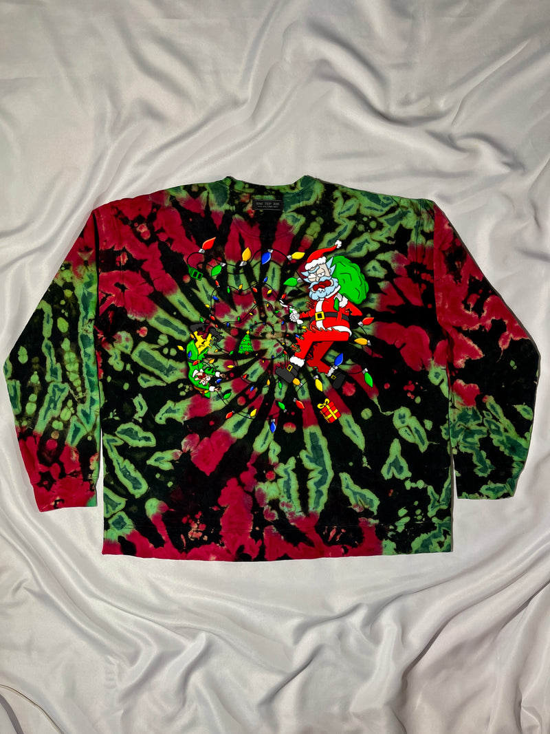 Ugly Christmas Reverse Dye Sweatshirts