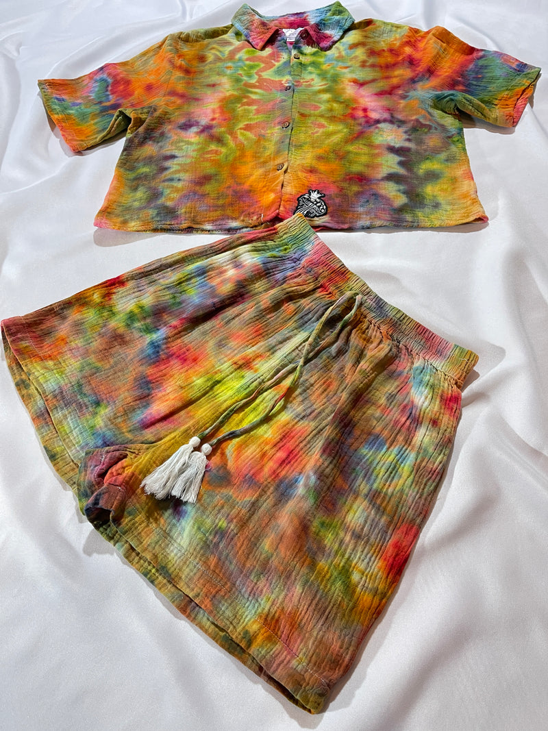 Magically Delicious Button Up & Shorts Set -MD