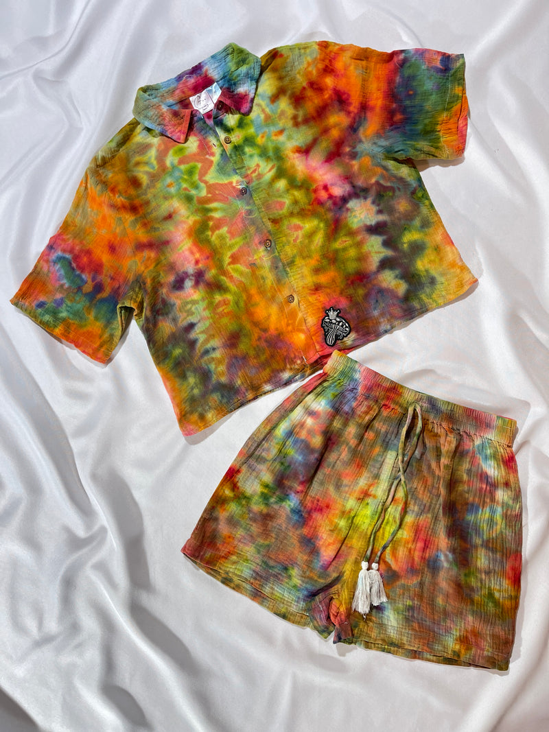 Magically Delicious Button Up & Shorts Set -MD