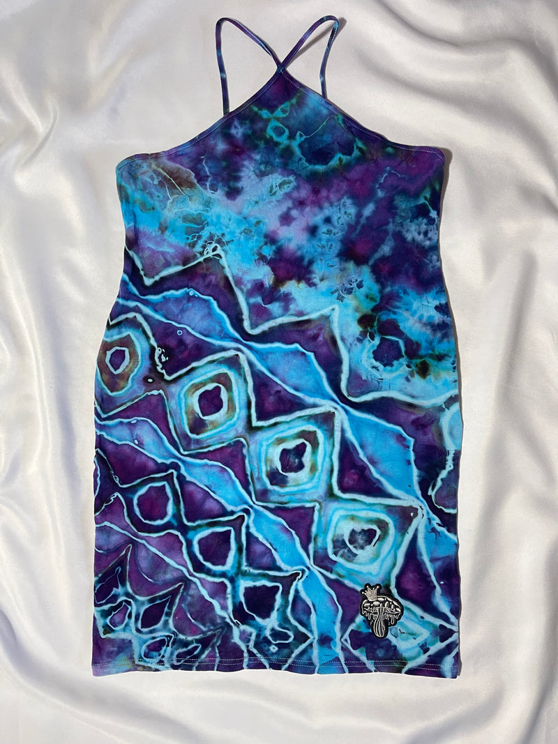 Galactic Stardust Halter Dress I - LG