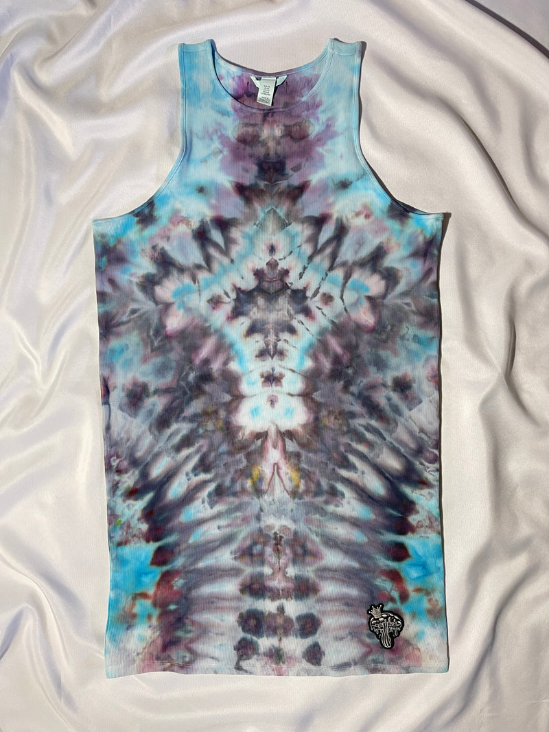 Celestial Cyan Tank Dress III - 2XL