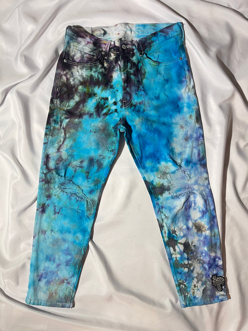 Celestial Cyan Men's Denim Pants I - 34