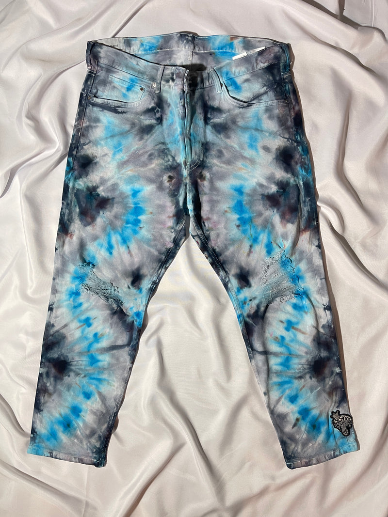 Celestial Cyan Men's Denim Pants II - 42